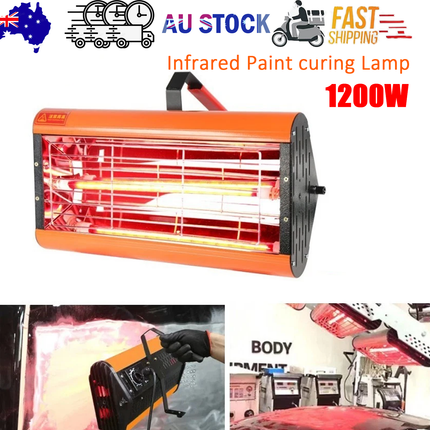 1200W Shortwave Infrared Paint curing Lamp Spray Painting Solary Baking Dryer.