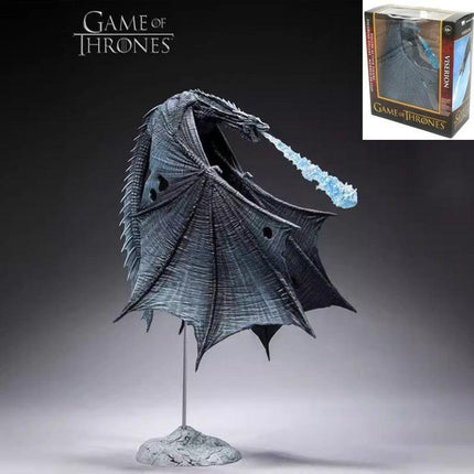GAME OF THRONES Viserion Ice Dragon Action Figure Statue PVC Toys Boxed Gift.