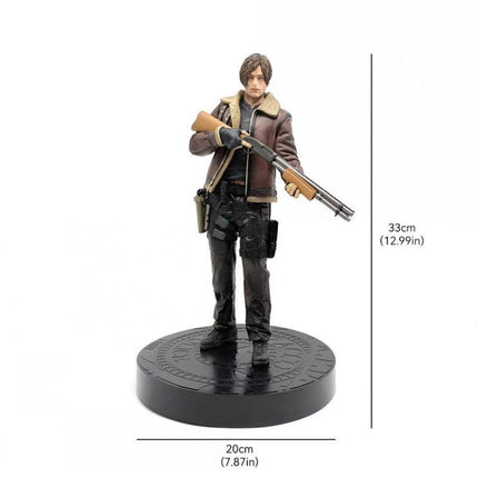 Resident Evil Leon Scott Kennedy Figure Game Model Statue Toy 33cm.