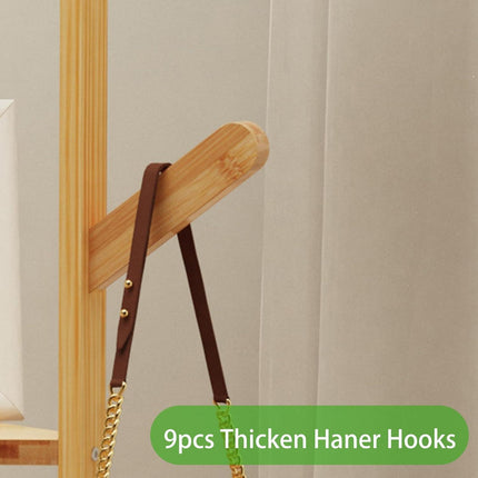 Clothes Garment Coat Rack Stand Bamboo Hanger Bag Hat Hook Holder Tree Shelf AU.