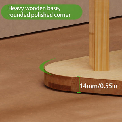 Clothes Garment Coat Rack Stand Bamboo Hanger Bag Hat Hook Holder Tree Shelf AU.