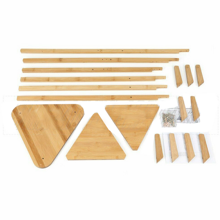 Clothes Garment Coat Rack Stand Bamboo Hanger Bag Hat Hook Holder Tree Shelf AU.