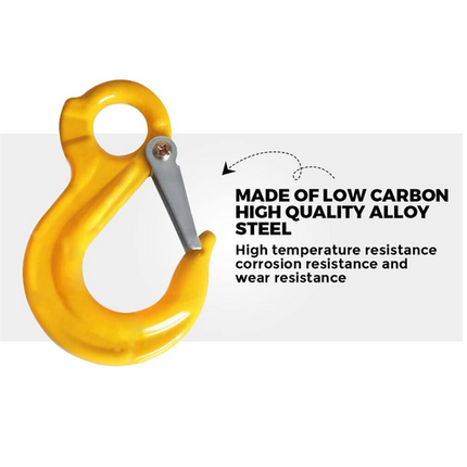8/10mm Hammerlock +Eye Sling Hook Safety Chain Caravan Trailer connecting Extend.