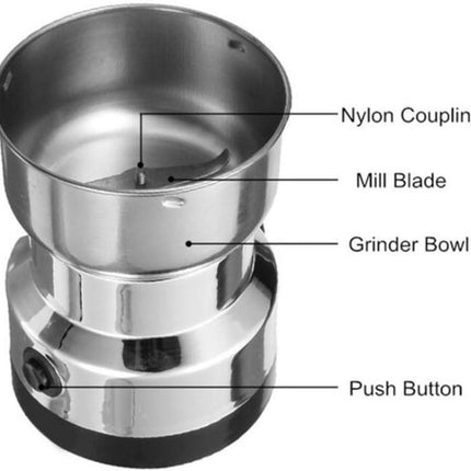 Electric Coffee Grinder Grinding Milling Machine Bean Nut Spice Matte Blender AU.