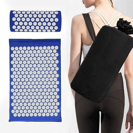 Blue Massage Acupressure Mat Yoga Sit Lying Mats Pain Stress Soreness Relax AU NEW.