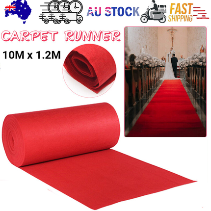 10M Red Carpet Aisle Runner Awards Night Casino Wedding Party Event Mats Decor.