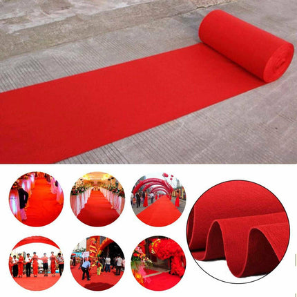 10M Red Carpet Aisle Runner Awards Night Casino Wedding Party Event Mats Decor.