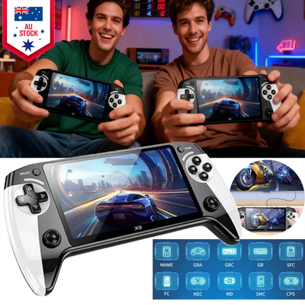 Handheld X9 Retro Game Console 5.5 Inch IPS Screen,Video Games,30000+ Games.