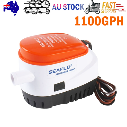SEAFLO 12V 1100GPH Automatic Bilge Pump Marine Boat Auto Submersible Pump.