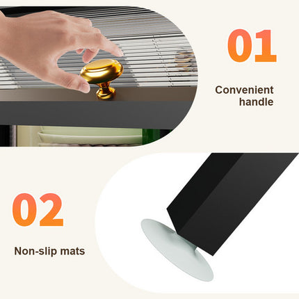 85CM Over The Sink Dish Drying Rack Carbon Steel Space Saving Above for Kitchen.