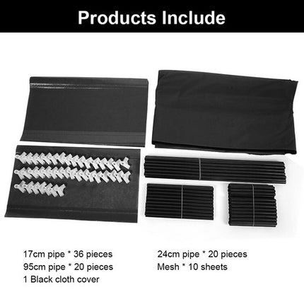 9 Tier Shoe Rack Portable Storage Cabinet Organiser Portable Wardrobe W/ Cover Black.