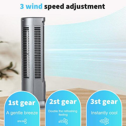 Air Conditioner Fans Portable Cooling Ace with 3 Speeds Tower Fan Quiet Desk.