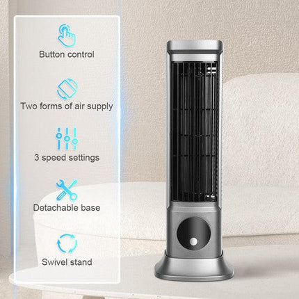 Air Conditioner Fans Portable Cooling Ace with 3 Speeds Tower Fan Quiet Desk.