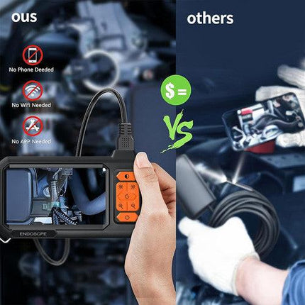 15M 8mm Lens Industrial Endoscope 1080P Digital Borescope Inspection Camera LED Lamp.