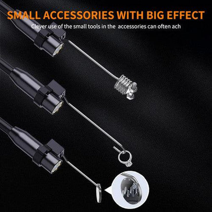 15M 8mm Lens Industrial Endoscope 1080P Digital Borescope Inspection Camera LED Lamp.