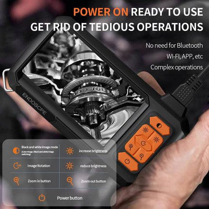 15M 8mm Lens Industrial Endoscope 1080P Digital Borescope Inspection Camera LED Lamp.