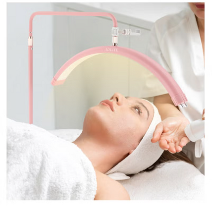 Pink Half Moon Floor Fill Lamp for Salon Tattoo Eyelash Makeup Beauty LED Lash Light.