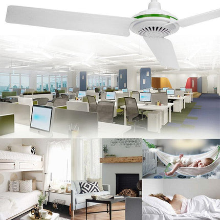 12V Ceiling Fan Portable Solar Power 3 Blade 0.7AMP Caravan Camping Outdoor.