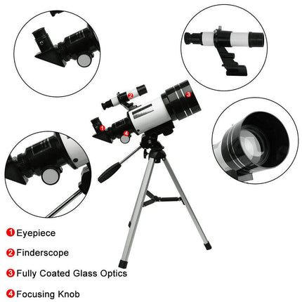 Astronomical Telescope 150x With Tripod Phone Adapter Monocular Moon Observation.