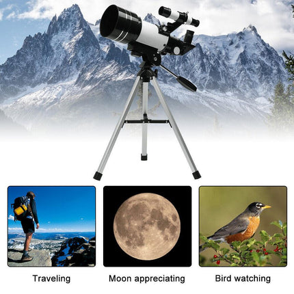 Astronomical Telescope 150x With Tripod Phone Adapter Monocular Moon Observation.