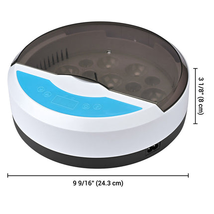 9 Egg Incubator Semi-Automatic Digital Temperature Chicken Duck Eggs Poultry.