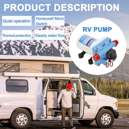 11.3LPM 55PSI 12V Water Pump for Caravan Motorhome Camper Trailer Boat RV.
