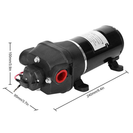 12V Water Pump 17LPM High Pressure Self-Priming for Caravan Camping Boat Marine.