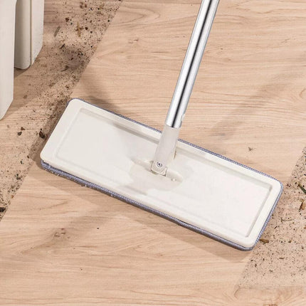Mop Bucket Wet Dry Rinse Wash 360 Rotating Squeeze Flat Floor Cleaner with Pads.