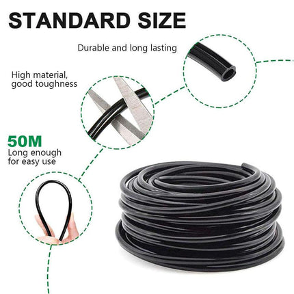201X 50M Hose Garden Irrigation System Greenhouse Plant Watering DIY Micro Drip.