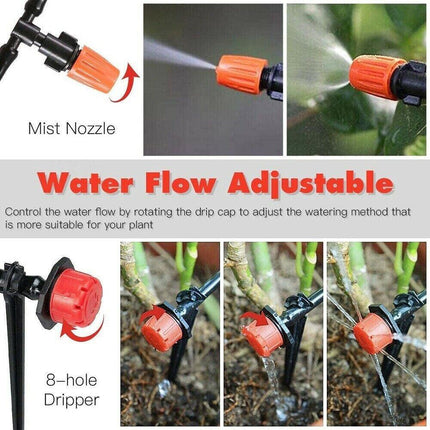 201X 50M Hose Garden Irrigation System Greenhouse Plant Watering DIY Micro Drip.