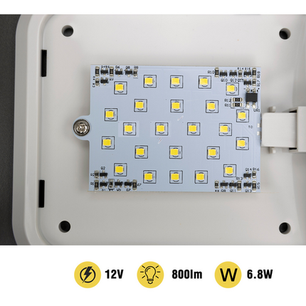 2pcs 12V RV Interior LED Ceiling Light Boat Camper Caravan Trailer Double Dome Light.
