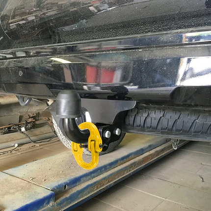 2X 8mm Hammerlock+ Eye Sling Hook Safety Chain Caravan Trailer connecting Extend.