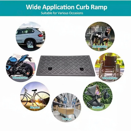 AU Heavy Duty Kerb Curb Ramp Threshold Ramps For Truck Wheelchair Car Motorbike.