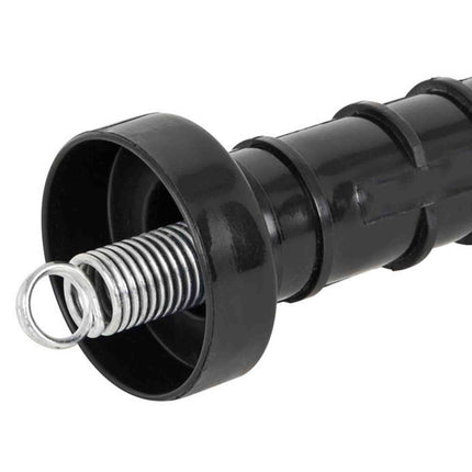 10x Electric Fence Gate Handle Compact Insulated Spring Handles with Hook Black.