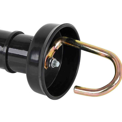 10x Electric Fence Gate Handle Compact Insulated Spring Handles with Hook Black.