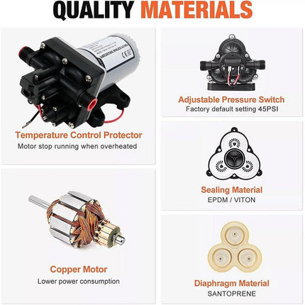 12v Replace SHURflo 4009 Water Pump & Twist on Filter for Caravan Boat Marine AU.