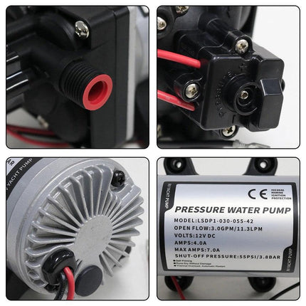 12v Replace SHURflo 4009 Water Pump & Twist on Filter for Caravan Boat Marine AU.