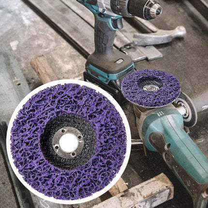 10 x 125mm x 22mm POLY STRIP DISC WHEEL PAINT RUST REMOVAL CLEAN GRINDER.