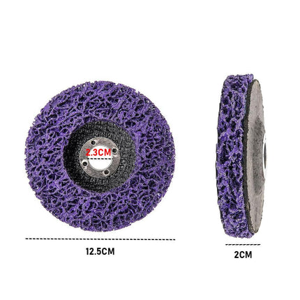 10 x 125mm x 22mm POLY STRIP DISC WHEEL PAINT RUST REMOVAL CLEAN GRINDER.