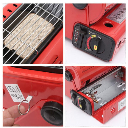 Portable Butane Gas Heater Camping Camp Tent Outdoor Hiking Camper Survival Red.