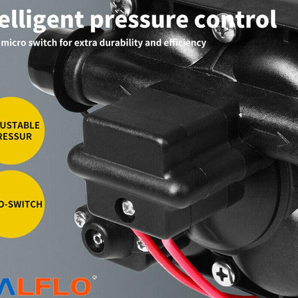 12V Caravan Water Pump High Pressure Self-priming rv Camping Boat 55PSI 11.3L/M.