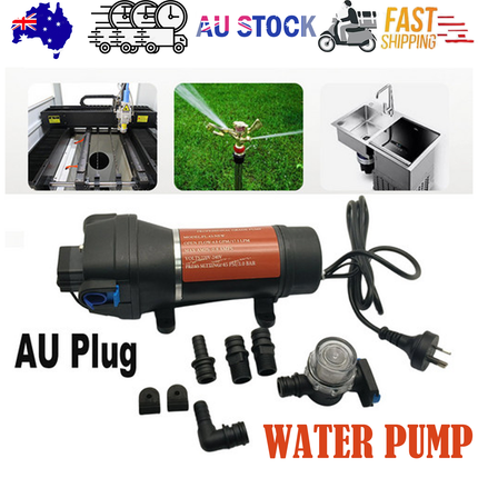 High Pressure Water Pump 45PSI for Camping Caravan Garden Caravan Boat Marine.