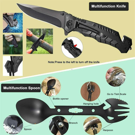 32 In 1 Emergency Survival Equipment Kit Camping SOS Tool Sports Tactical Hiking.