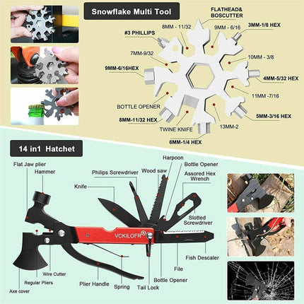 32 In 1 Emergency Survival Equipment Kit Camping SOS Tool Sports Tactical Hiking.