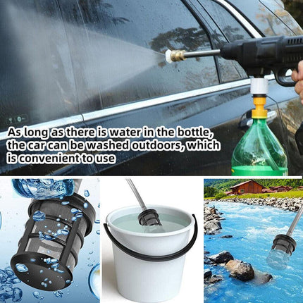 88V Cordless Electric High Pressure Washer Water Spray Gun Car Cleaner 2 Battery.