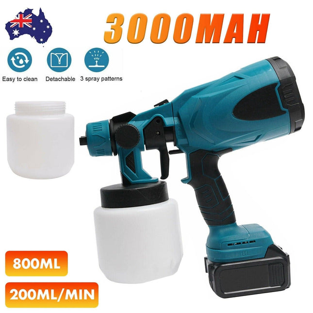 Cordless High Pressure Airless Spray Gun Paint Sprayer For Makita 36V Battery AU.