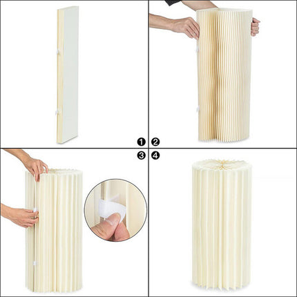 3 PCS Carboard Round Plinth Cylinder Pedestal Wedding Flower Display Stand.