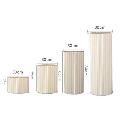 4 Hard Carboard Display Stand Round Plinth Cylinder Pedestal Wedding Flower.