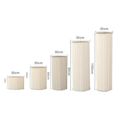 5 Hard Carboard Display Stand Round Plinth Cylinder Pedestal Wedding Flower.