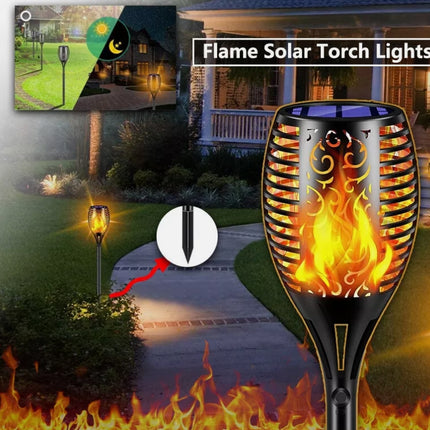 Solar Outdoor Lights Decorative Torch Light Garden Path Decoration LED Camping Ornaments.